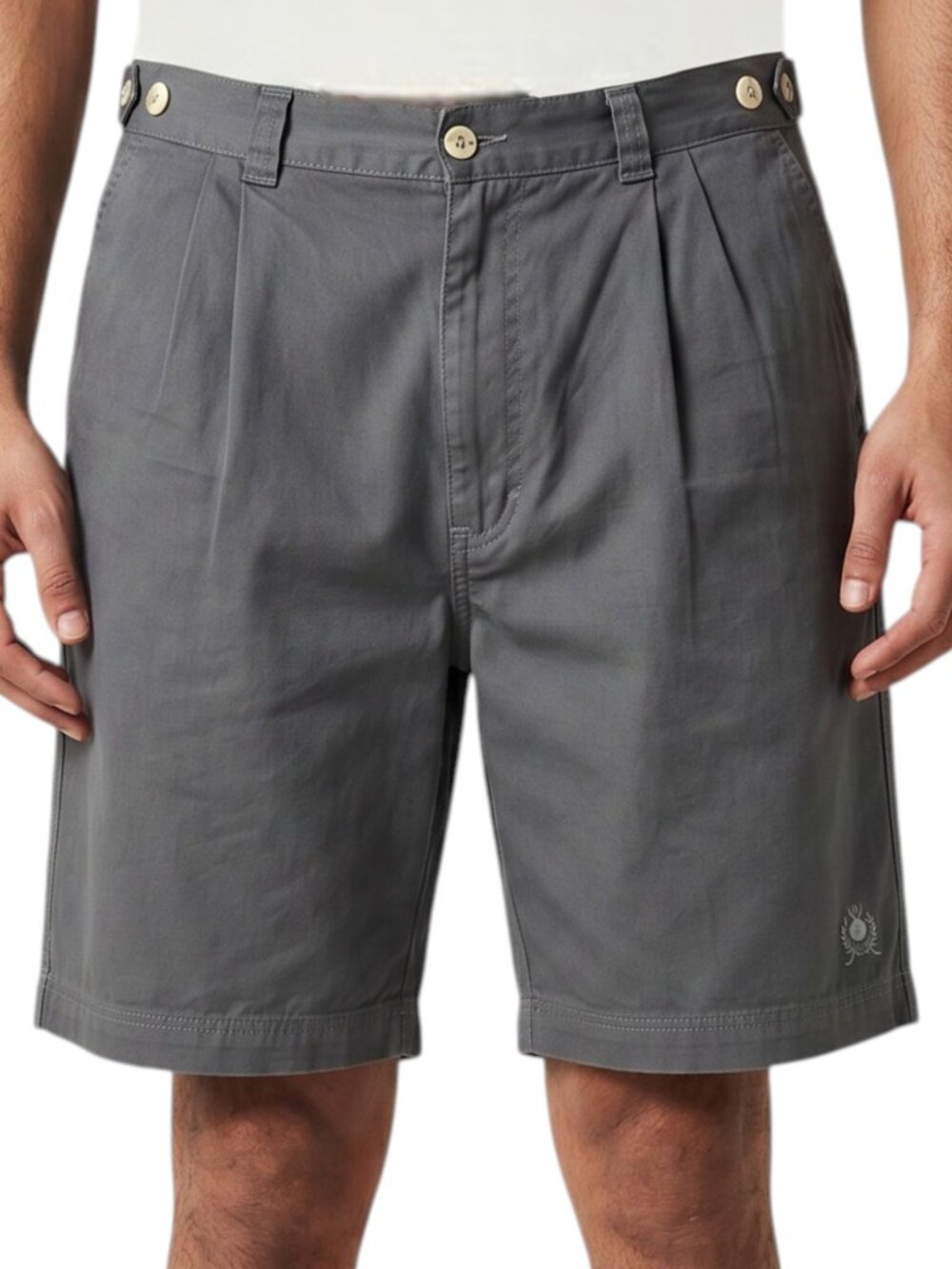 Le Tigre Men’s Vintage Cotton Blend Shorts in Teal
